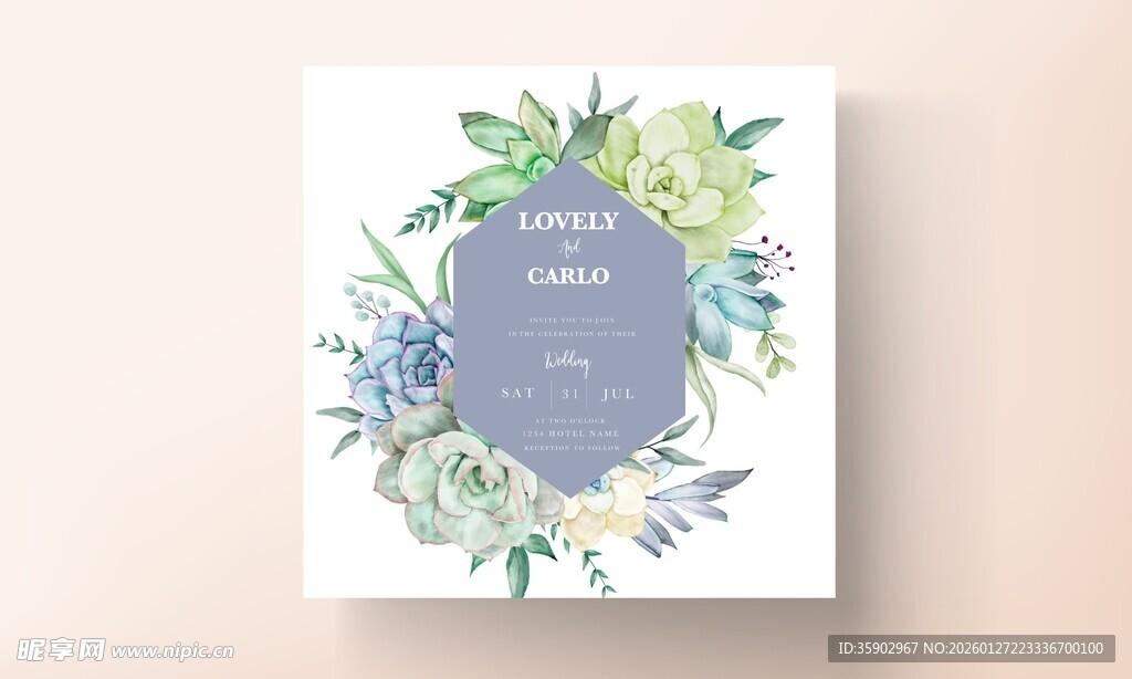 花卉环绕的圆形装饰画