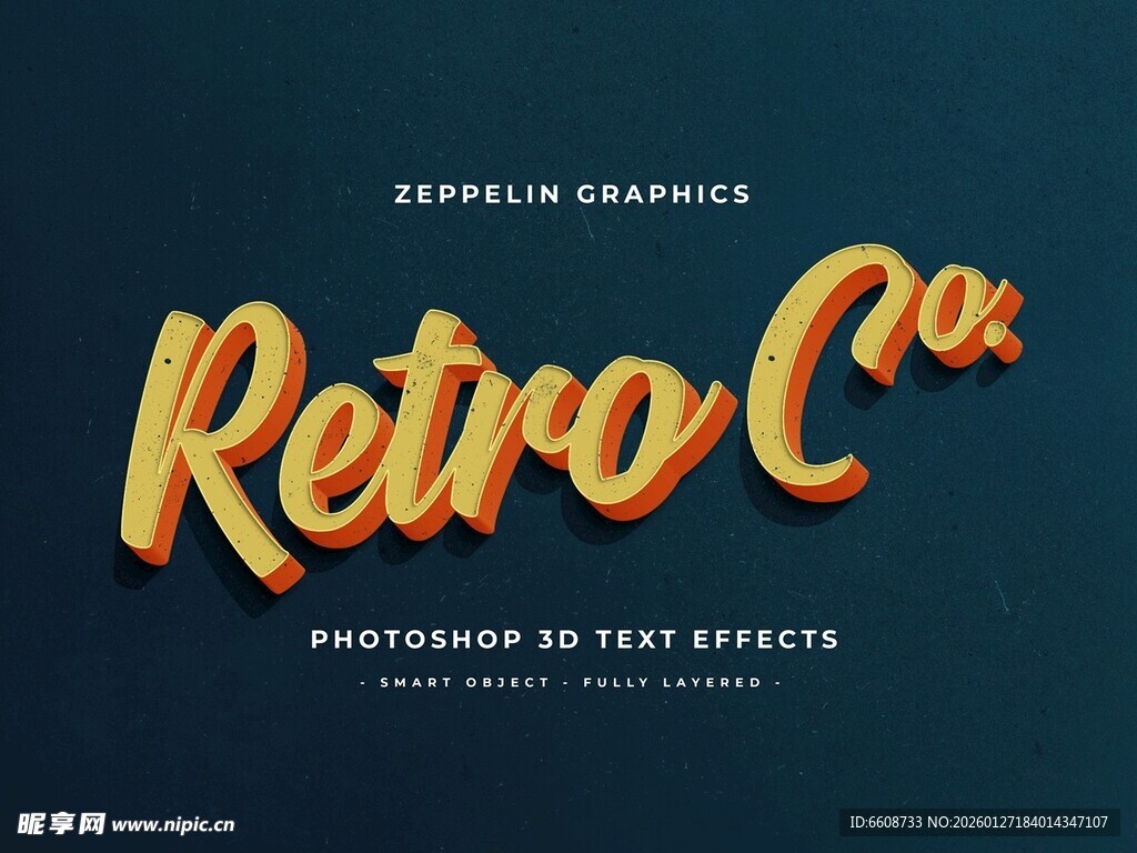 复古汽车风格字体设计