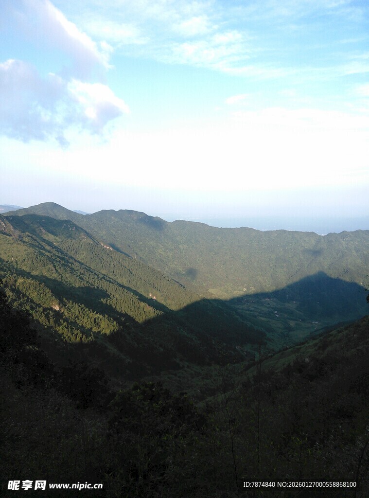 衡山壮丽山峦风景