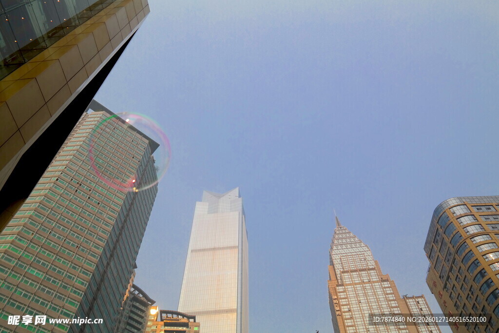 都市摩天大楼群景观