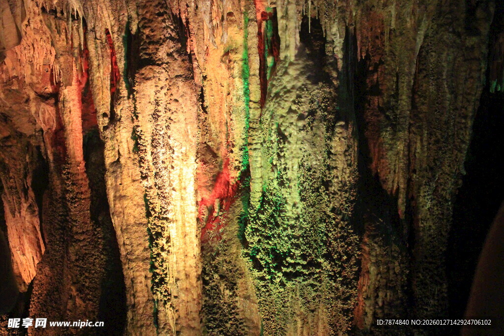 古老岩壁纹理 自然奇观