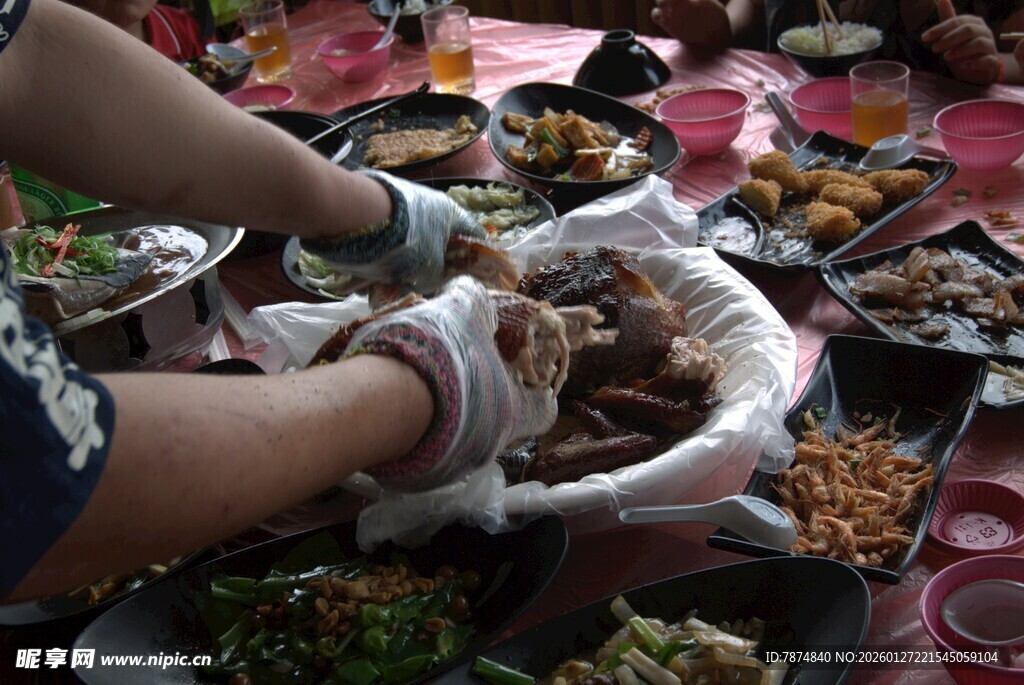 街头美食制作现场