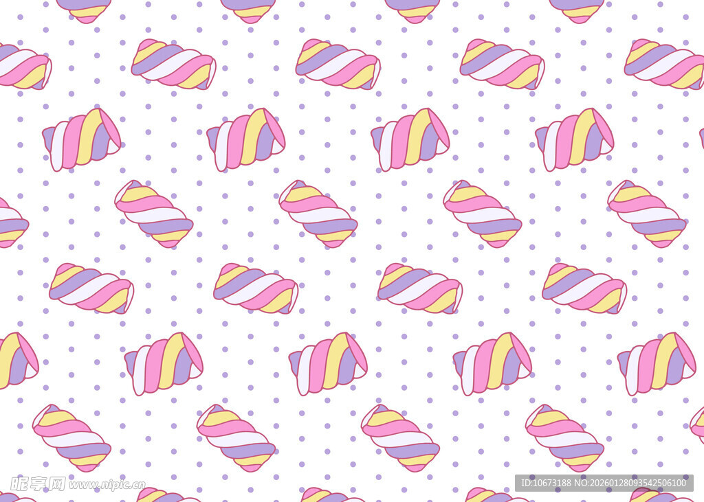 多彩冰淇淋图案背景