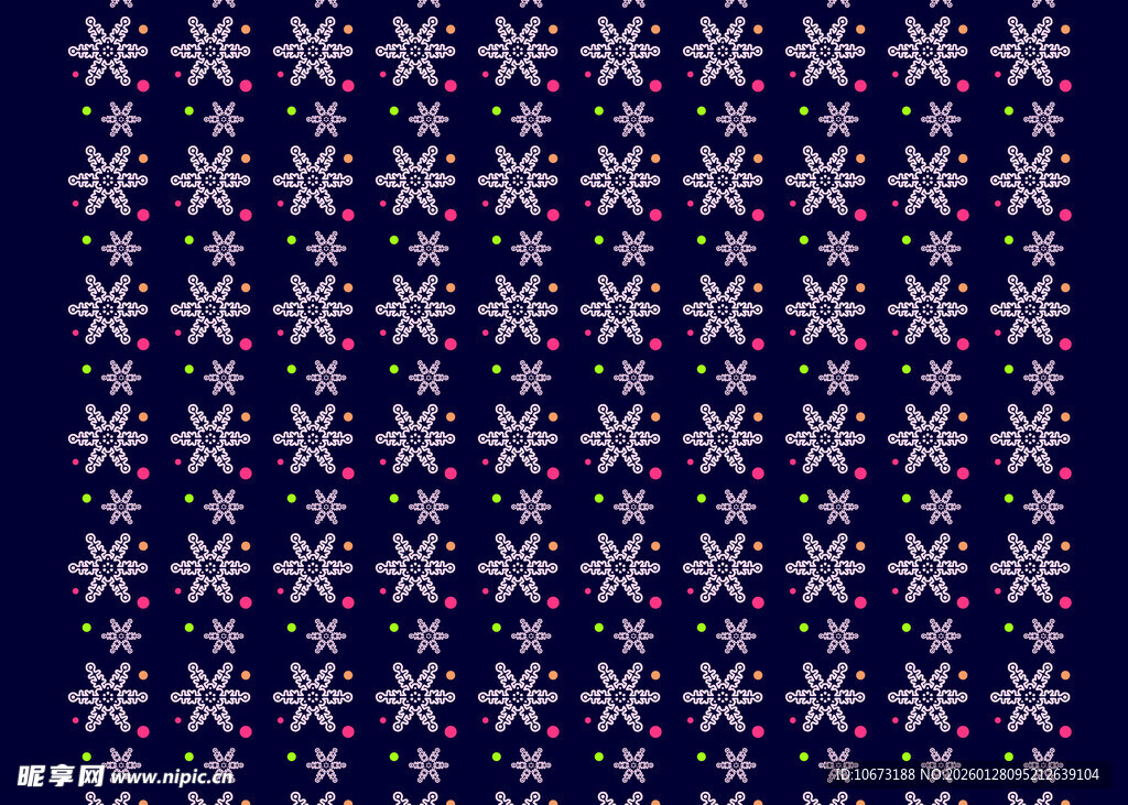 雪花图案背景纹理设计