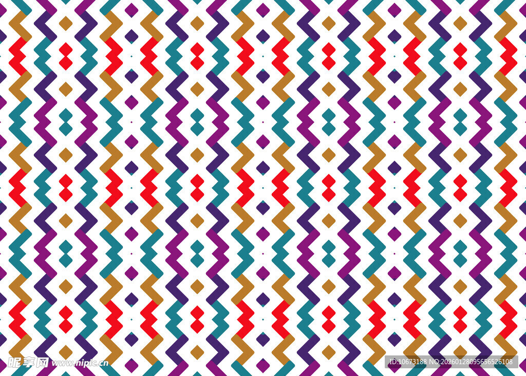 多彩几何图案纹理背景
