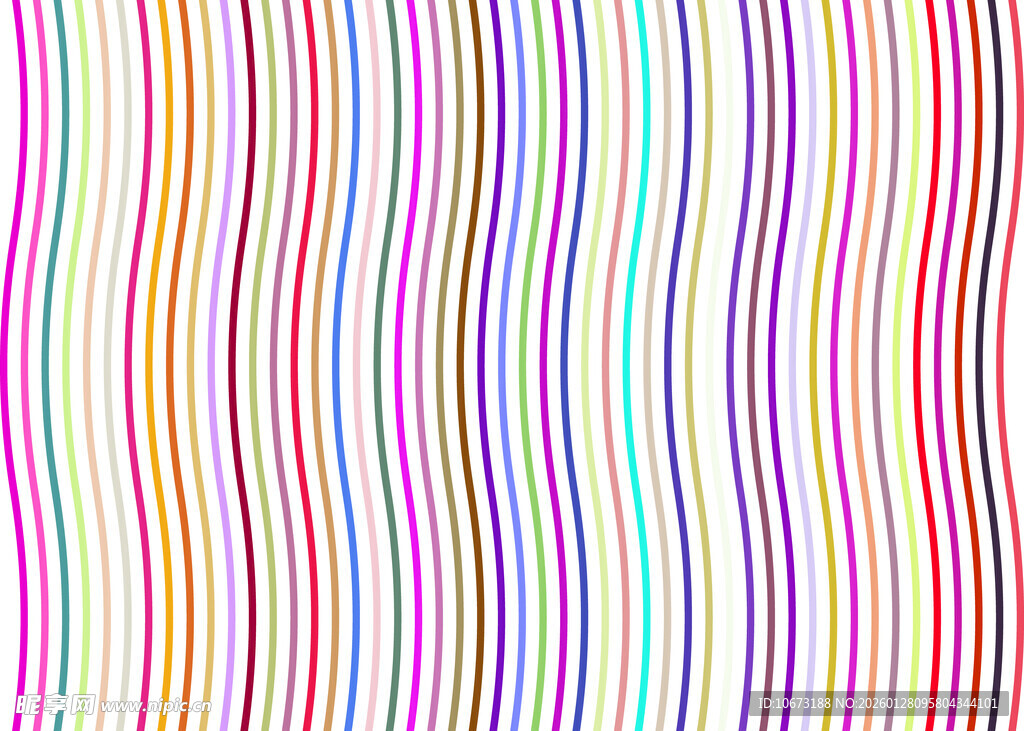 彩色波浪条纹背景图案