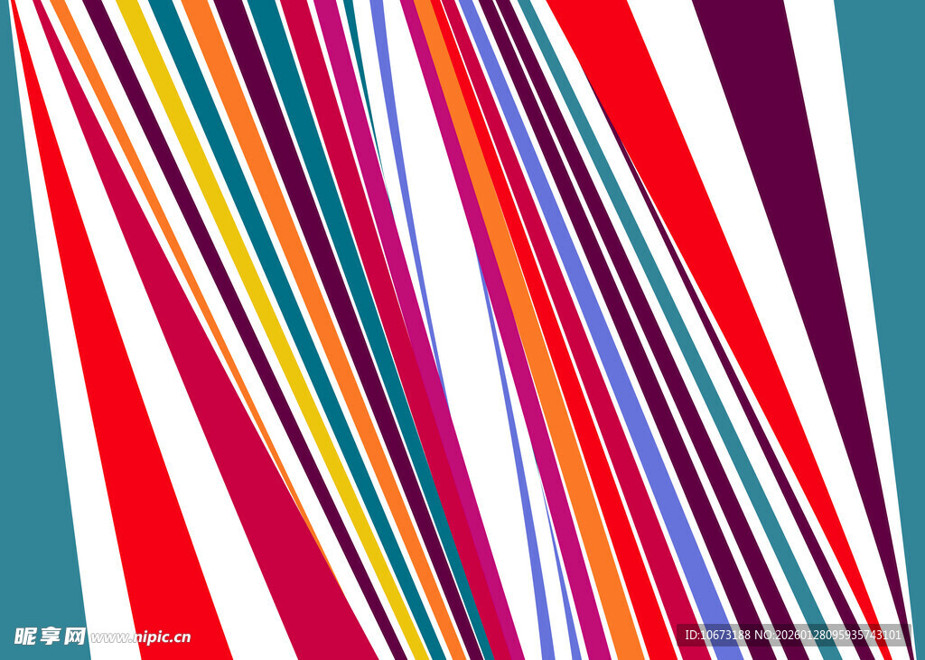 多彩条纹抽象图案背景