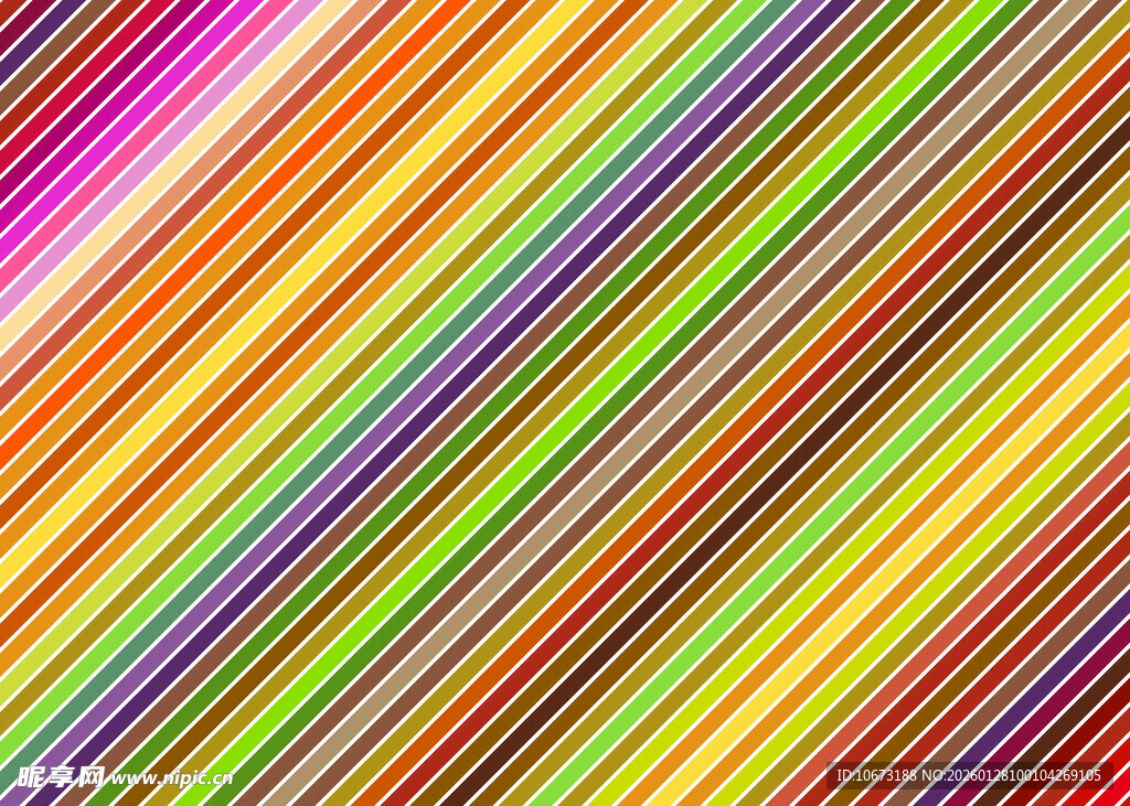 多彩斜纹条纹背景图案