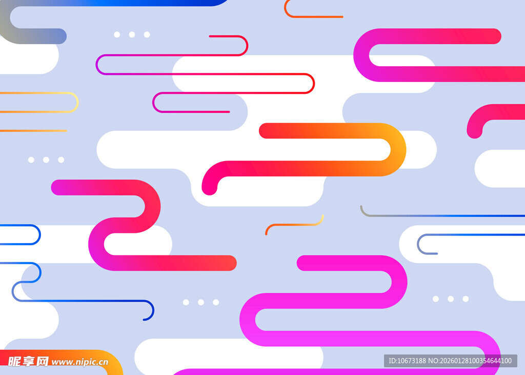 多彩线条抽象图案背景