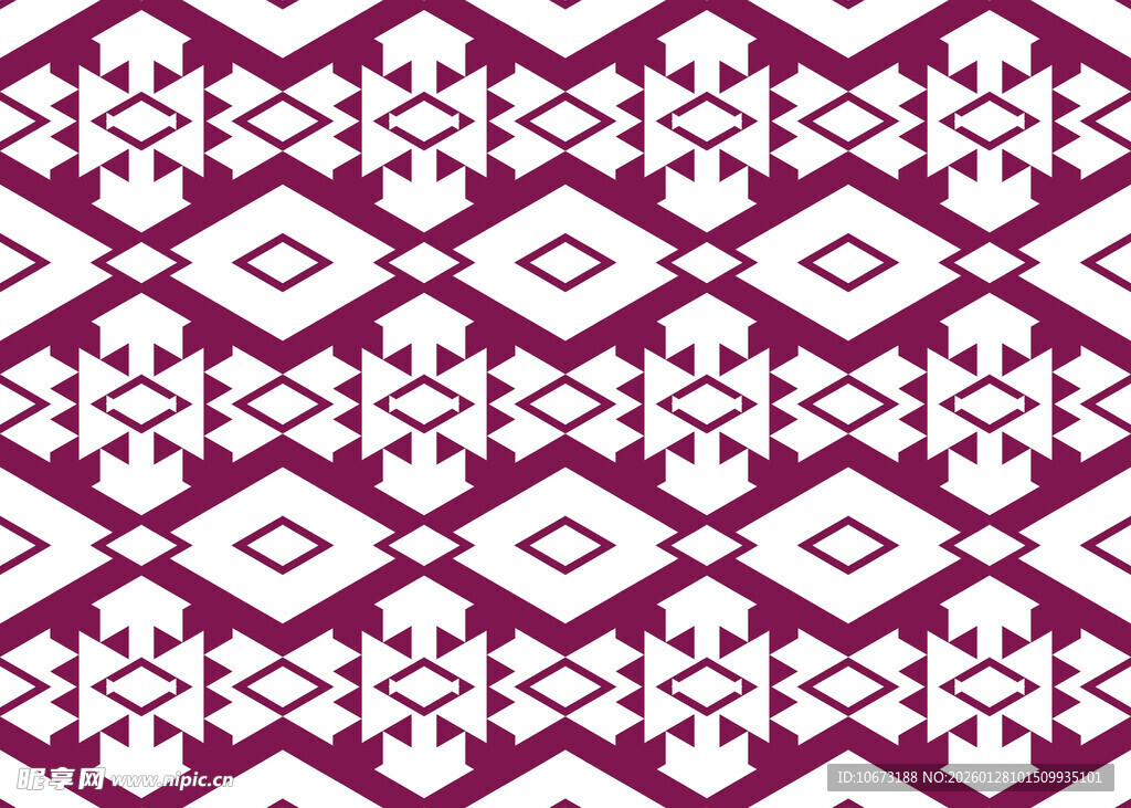 红白几何图案装饰纹理