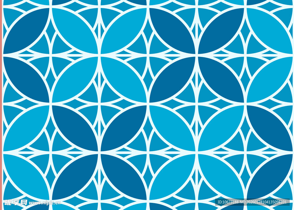 蓝白几何图案装饰背景