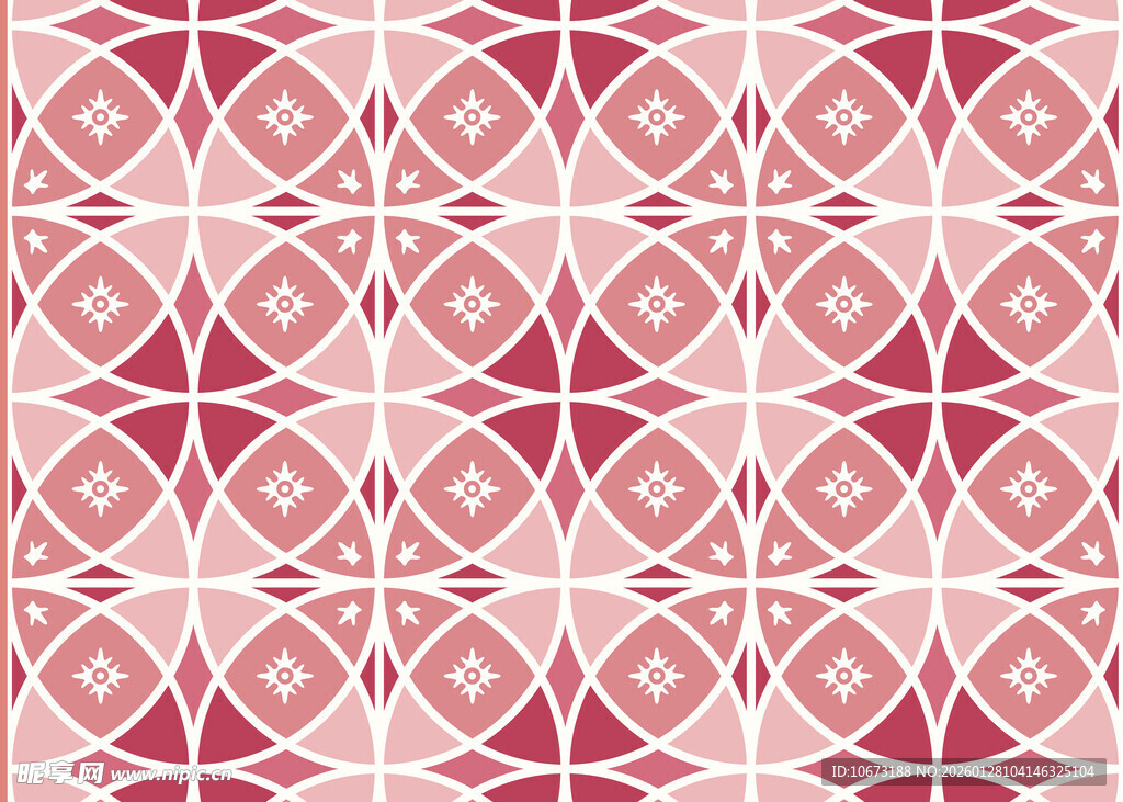粉色几何图案无缝背景