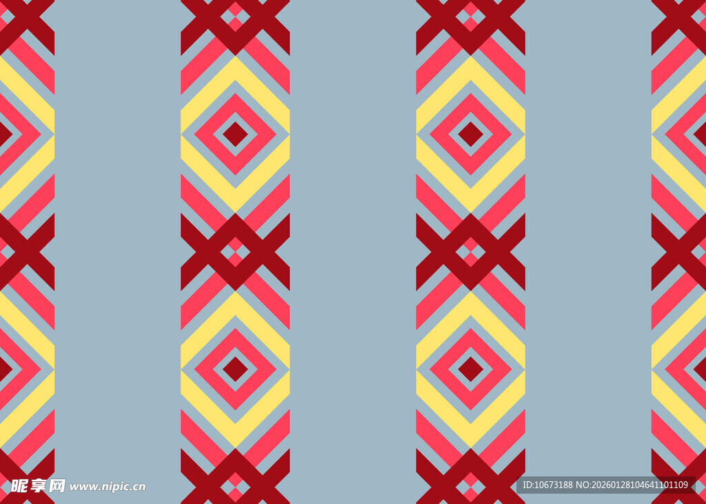 几何图案彩色条纹装饰