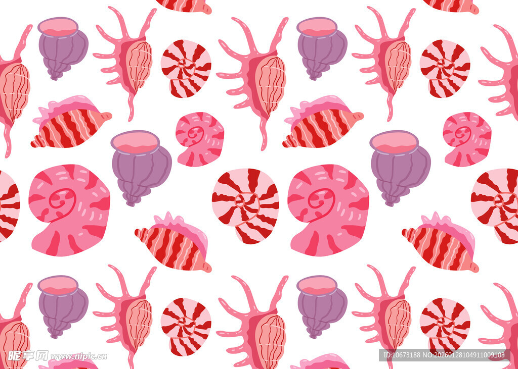 糖果主题水彩风无缝图案