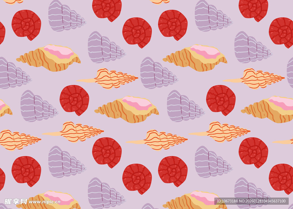 甜点水果无缝图案背景