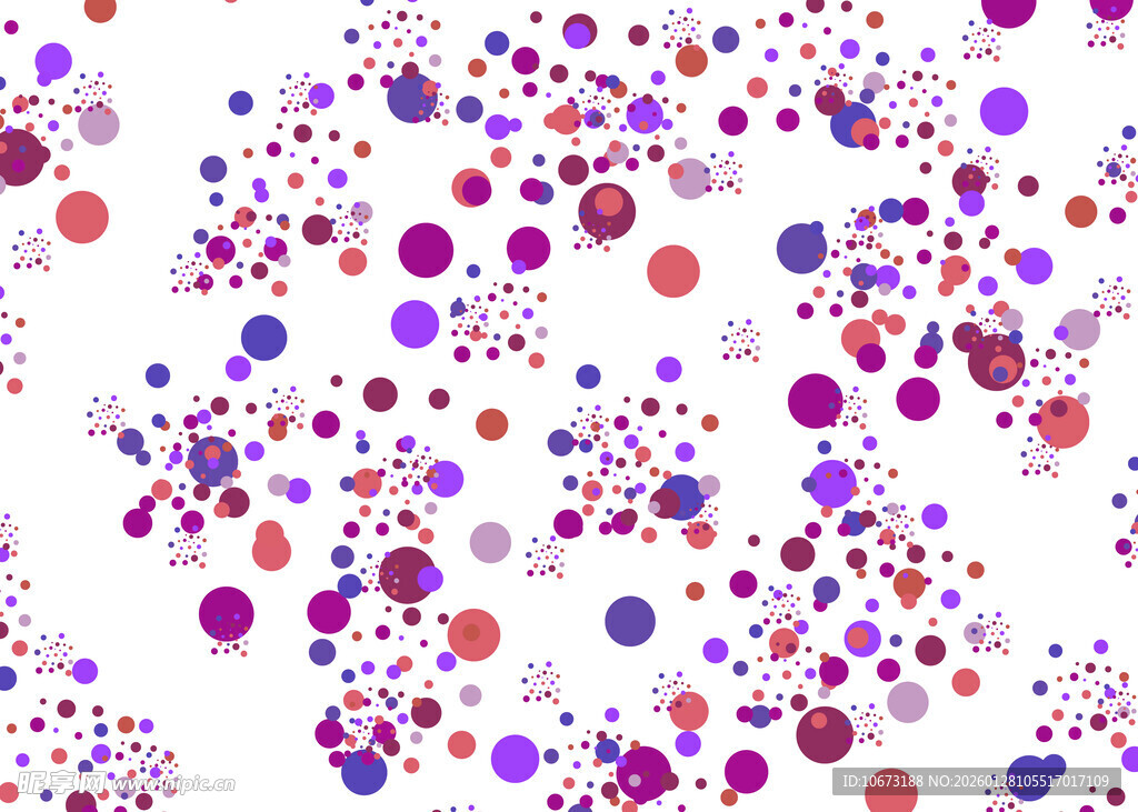 多彩圆点无缝图案背景