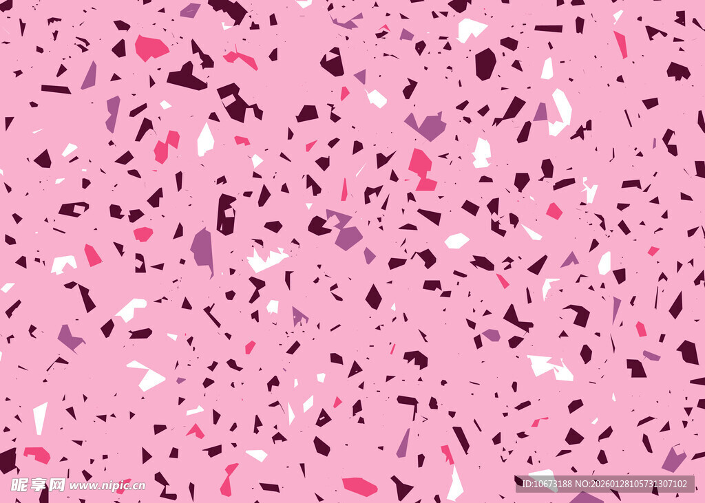 粉色缤纷碎粒纹理背景图