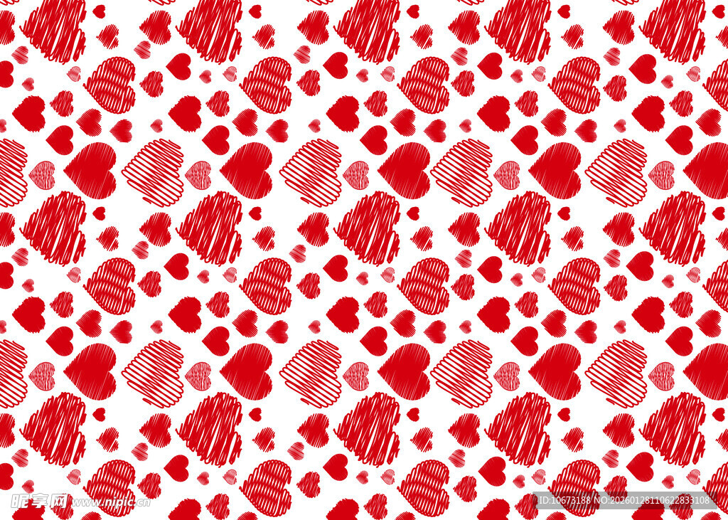 爱心图案背景纹理