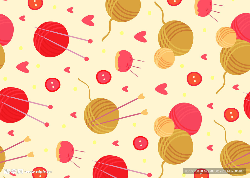 可爱糖果针织图案背景