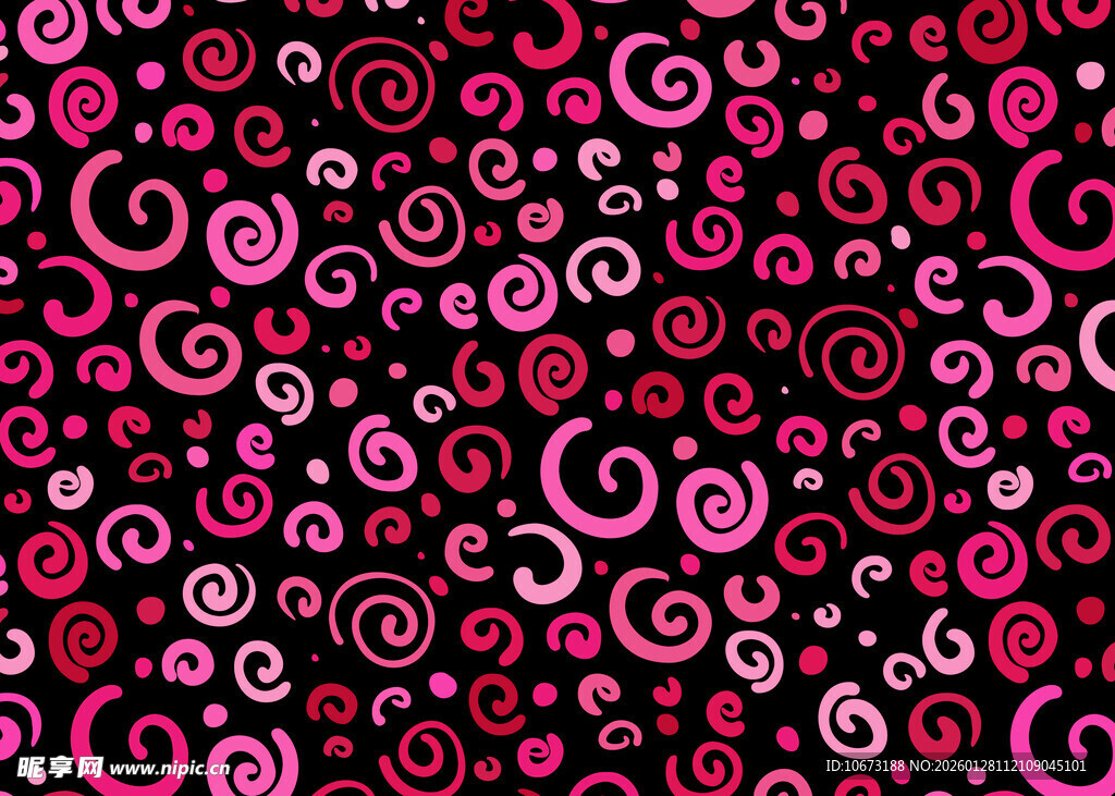粉色漩涡图案背景纹理