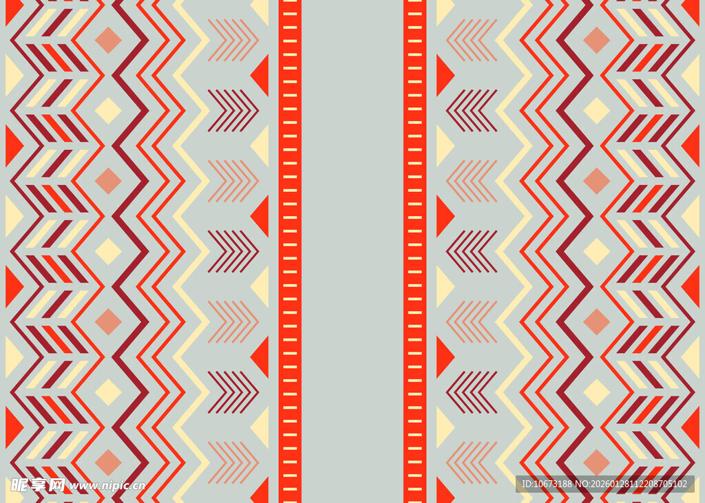 几何图案民族风装饰条纹