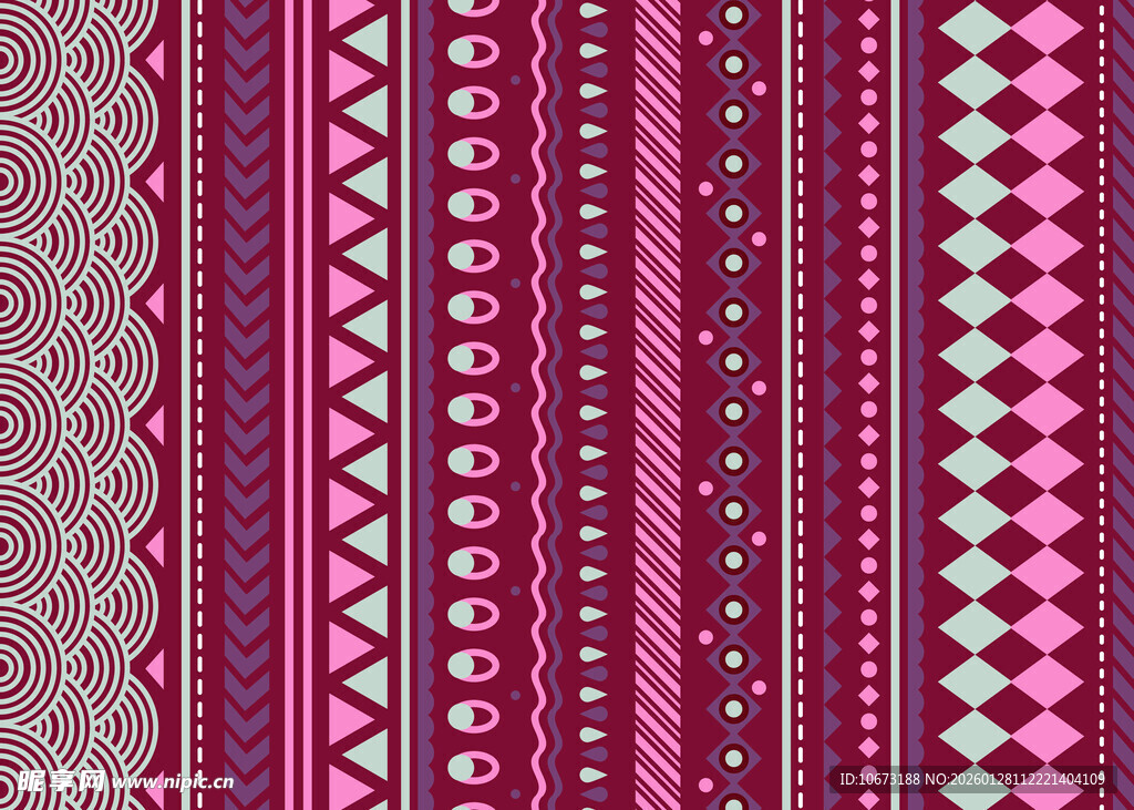 粉色几何条纹图案纹理