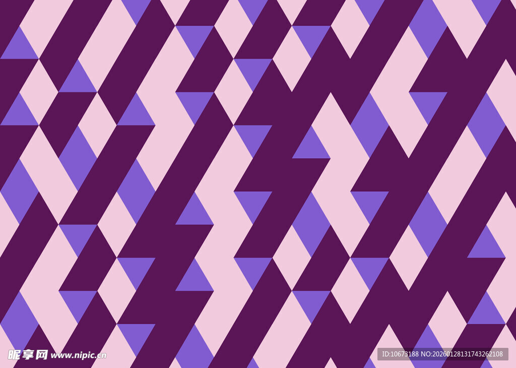 几何图案背景的多彩三角形