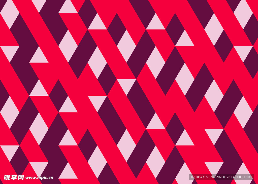 几何图案红色系纹理背景