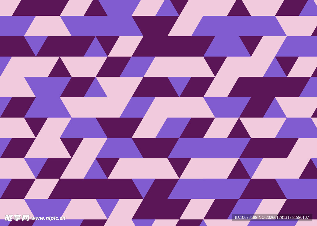紫色几何图案无缝背景