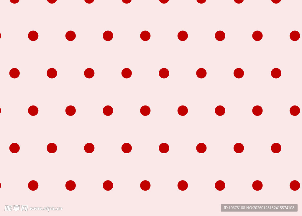 粉色背景上的红色圆点图案