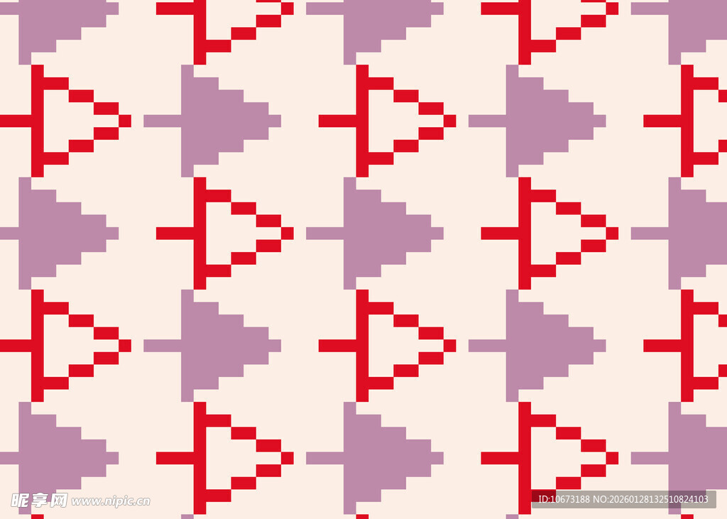 几何图案像素风背景图