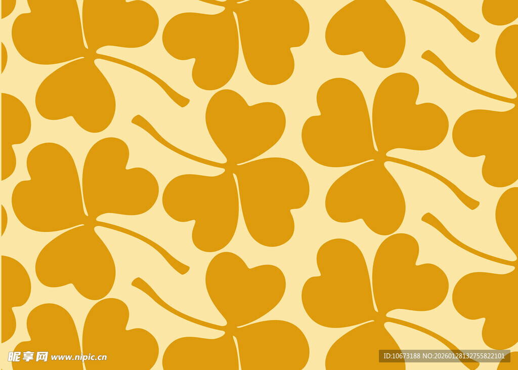 三叶草图案背景纹理