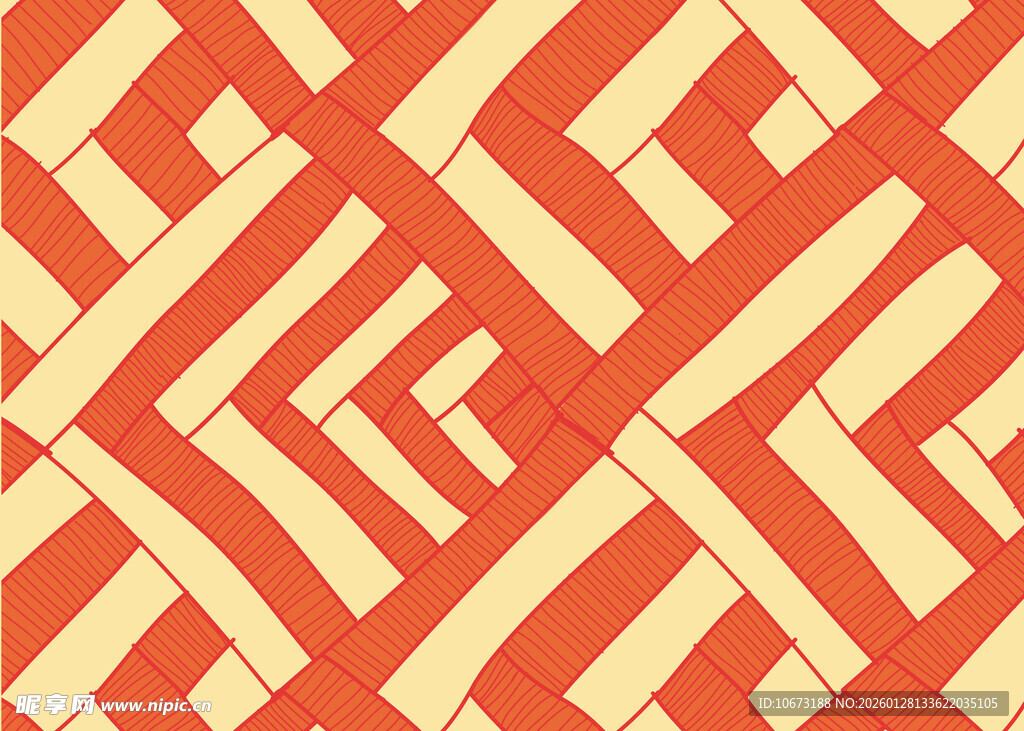 橙黄几何图案纹理背景