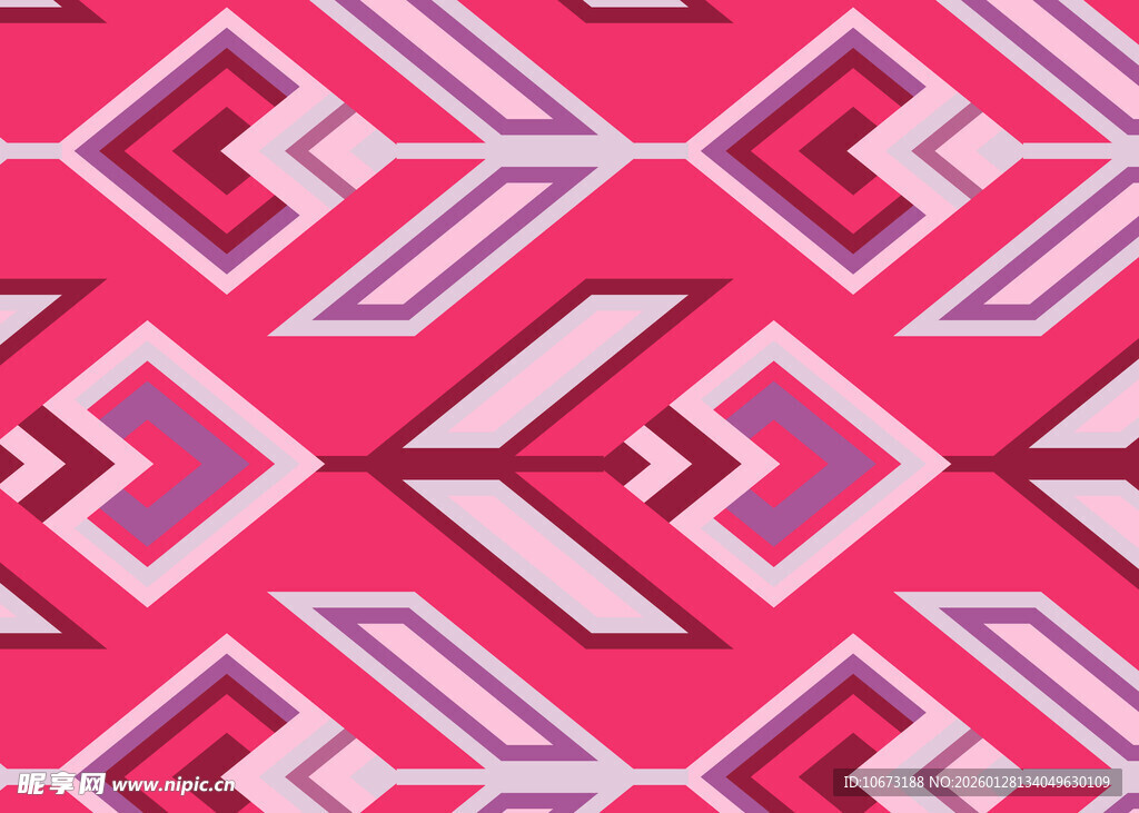 粉色几何图案民族风纹理