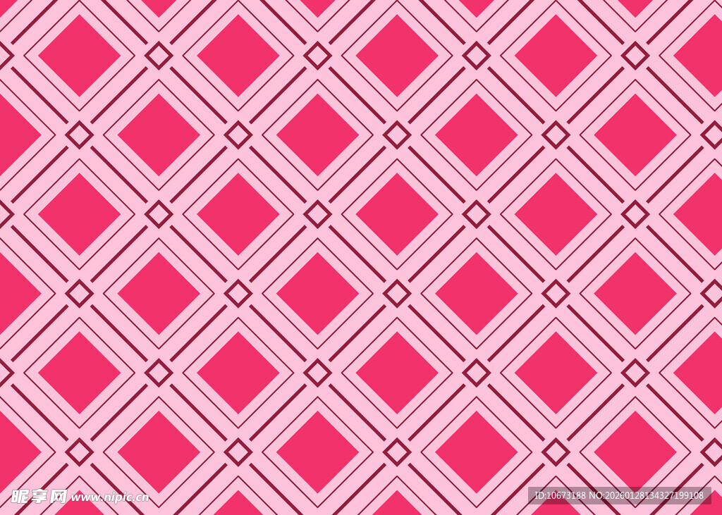 粉色几何菱形图案纹理