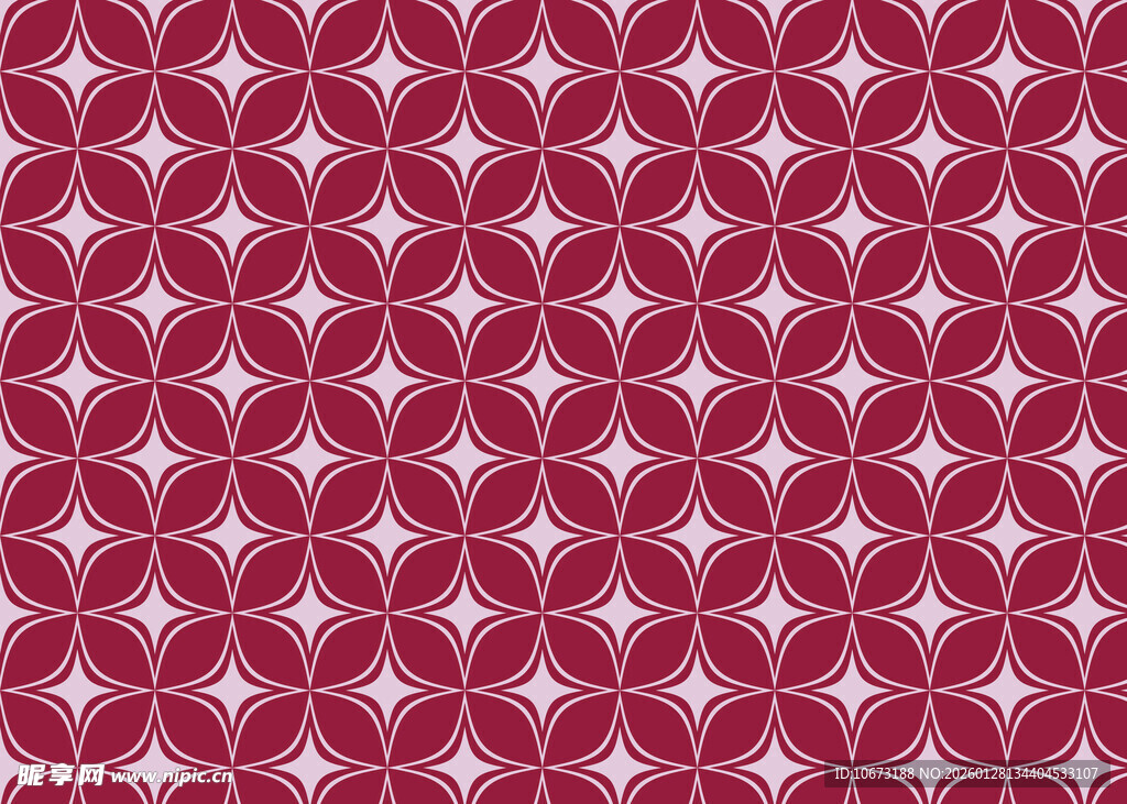 红色几何图案无缝背景