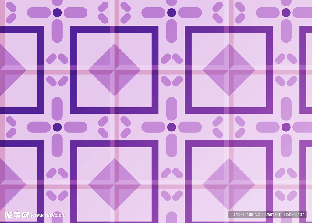 紫色几何图案无缝背景