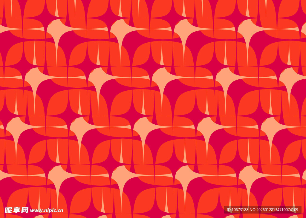 橙红色几何图案背景