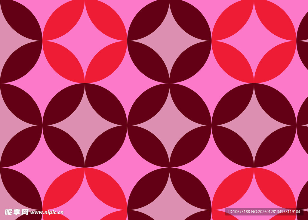 粉色几何图案循环背景