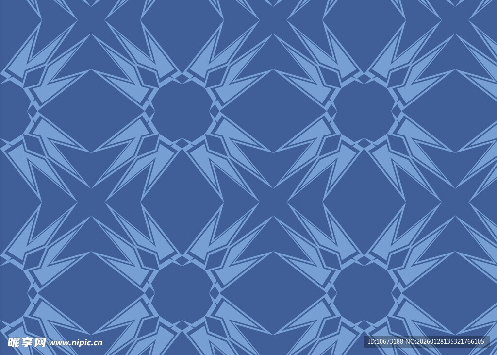 蓝色几何图案纹理背景