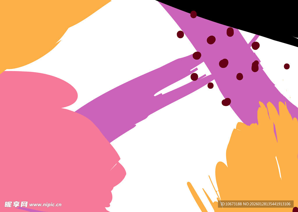 抽象多彩几何图形组合