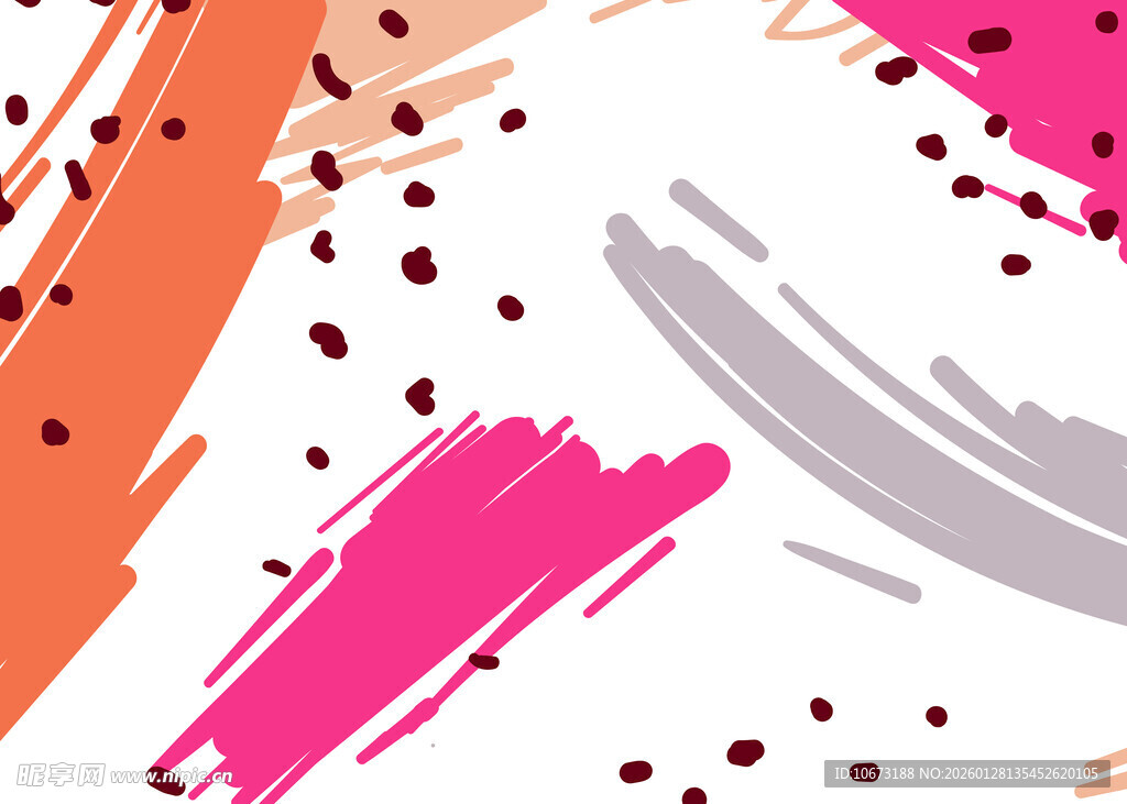 多彩笔触抽象艺术背景