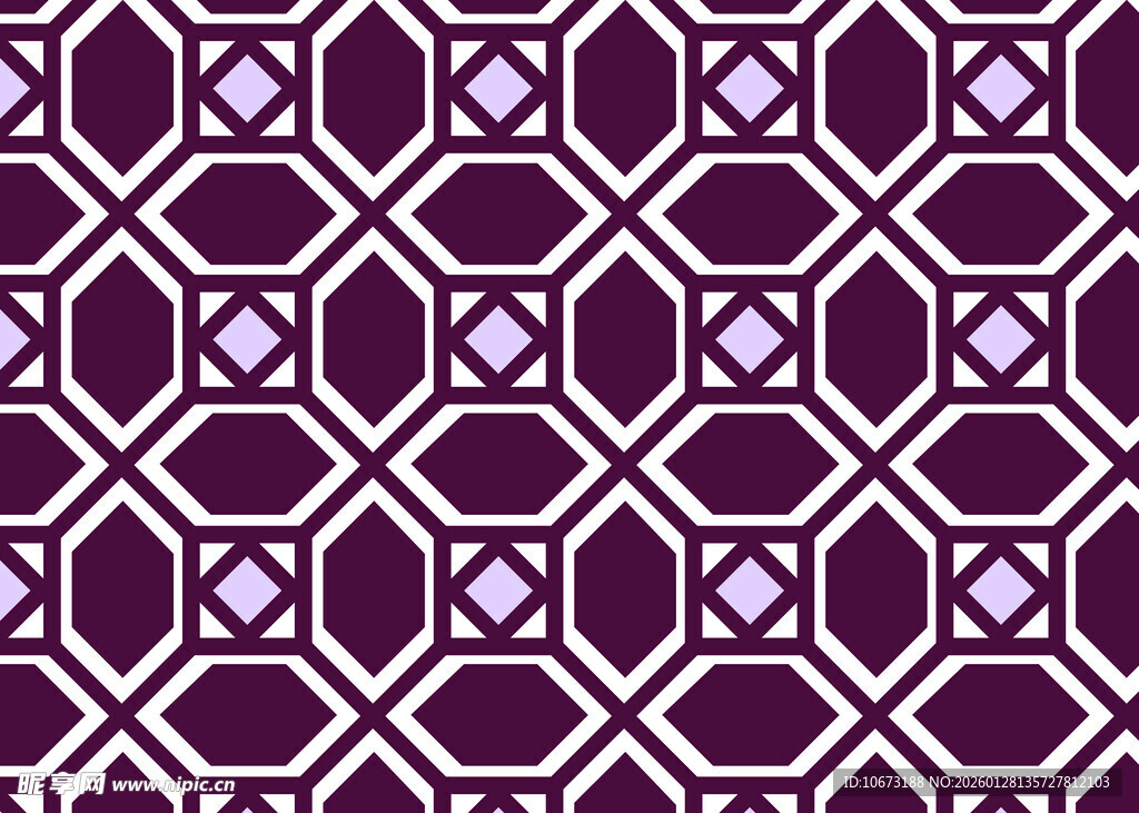 紫色几何图案无缝背景