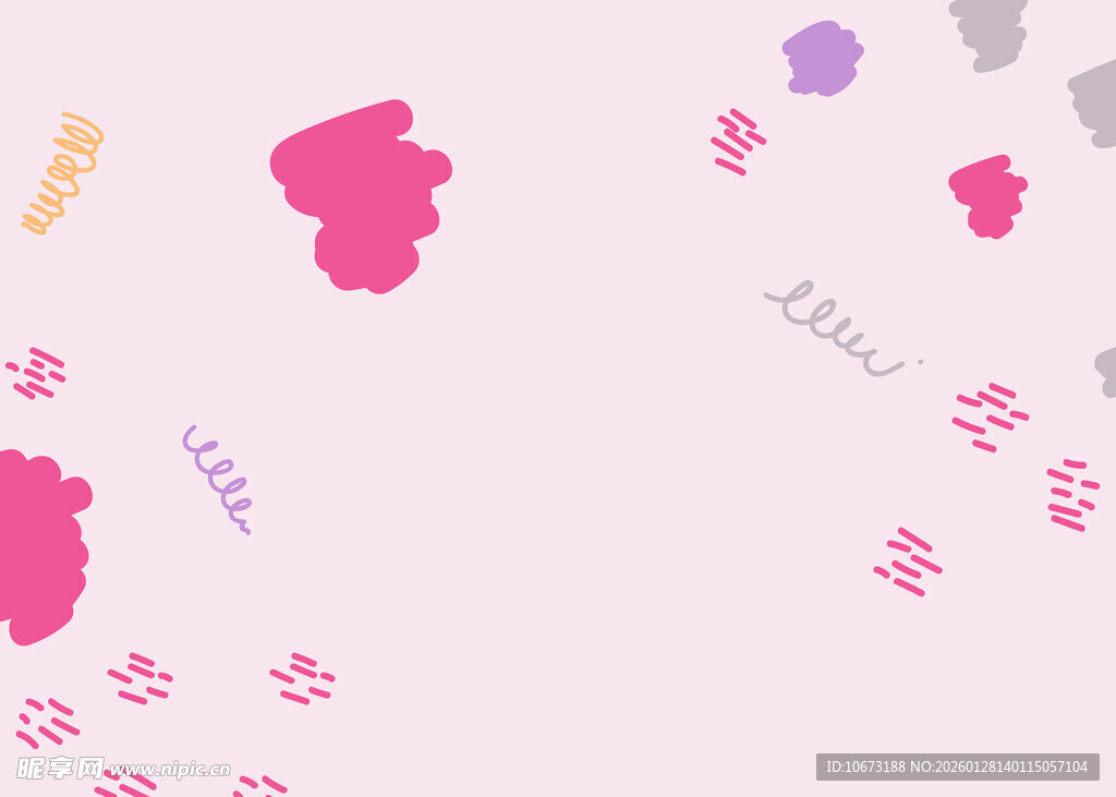 粉色浪漫爱心装饰背景图