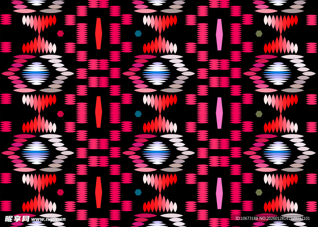 几何图案民族风织物纹理