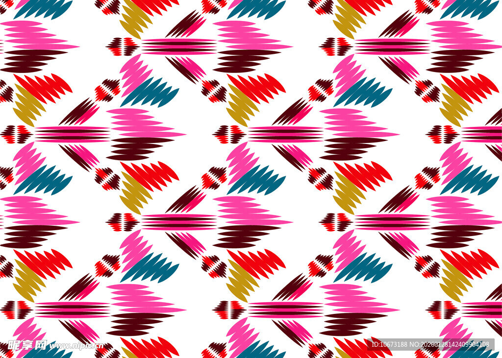 多彩几何图案无缝背景