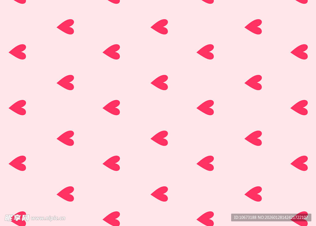 粉色爱心图案背景