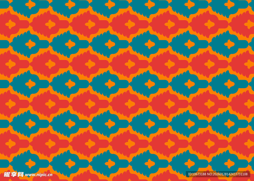 多彩几何图案背景纹理