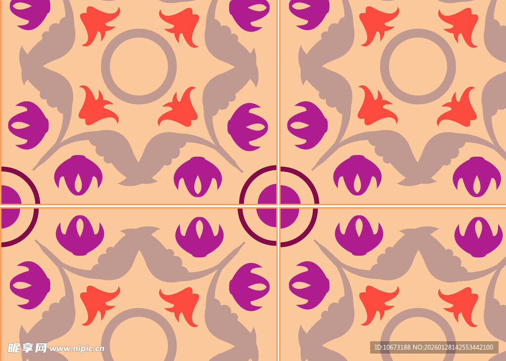 几何抽象花纹图案设计