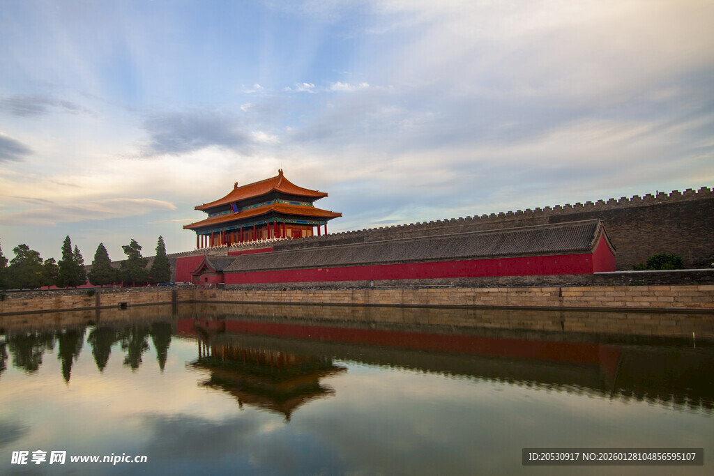 北京故宫神武门风光